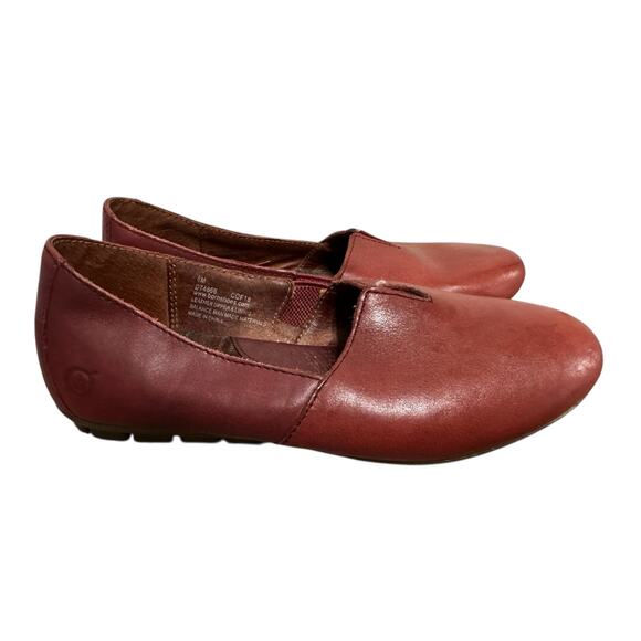 Born Women’s Slip On Shoes Loafers Comfort Size 6 Red - Picture 1 of 6